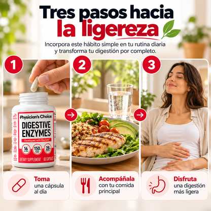 Enzimas Digestivas🌿| 16 Enzimas + Probióticos
